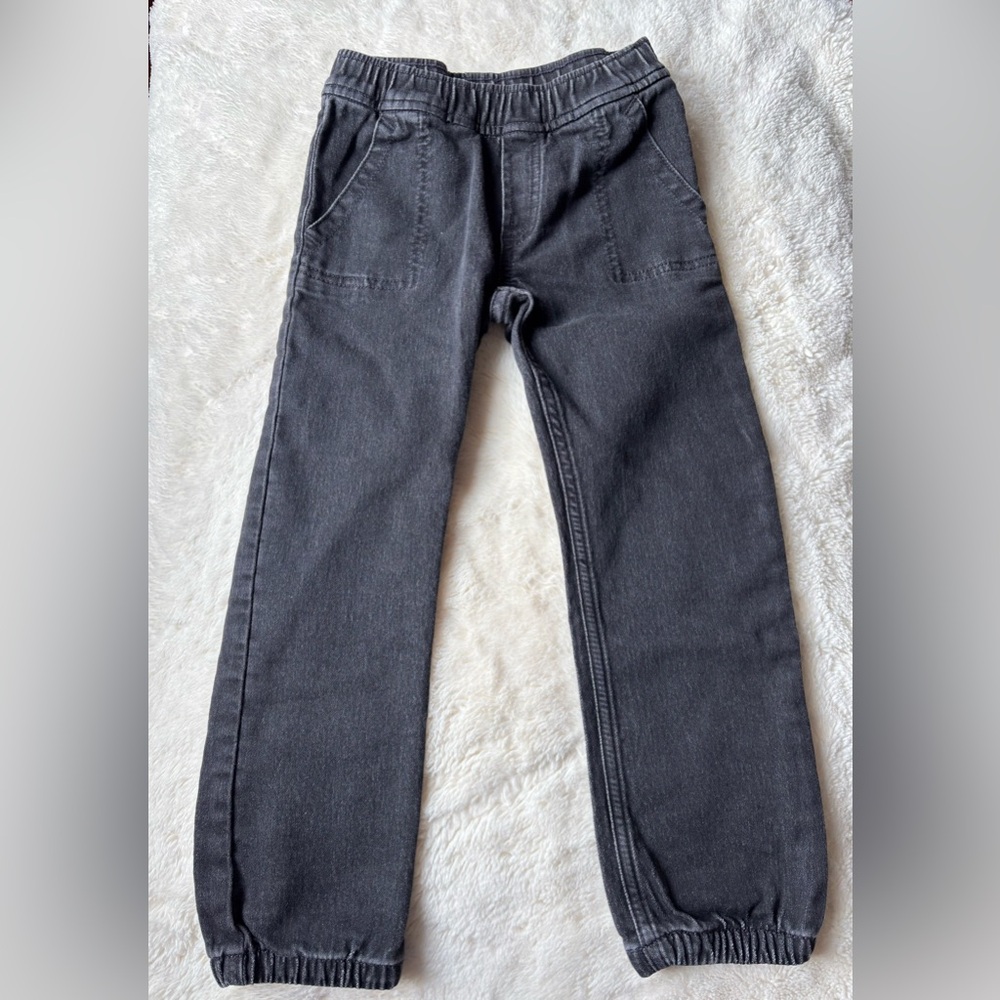 Baby GAP Kids Black Denim Baggy Fit Joggers Size 5